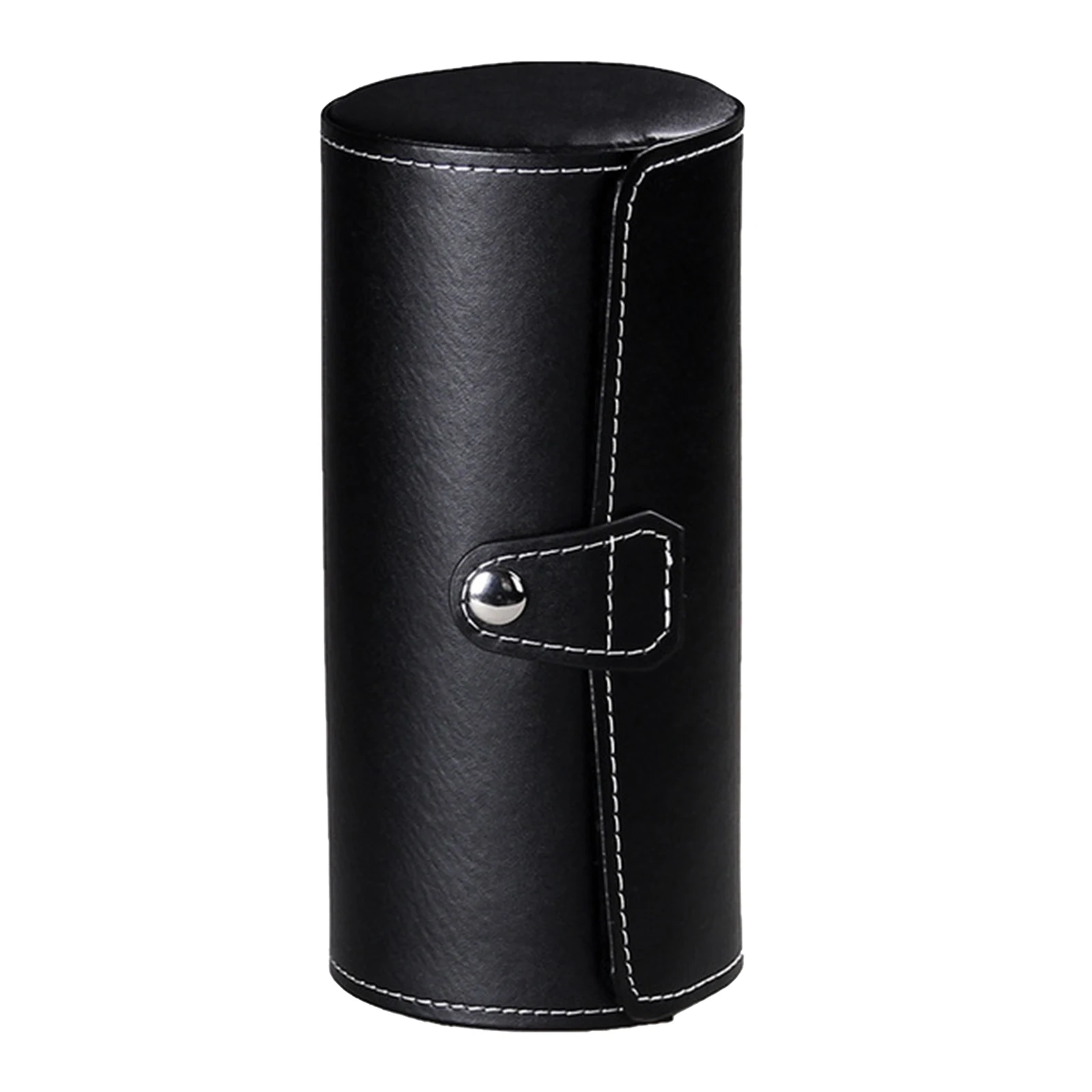 

Universal 3 Slot PU Leather Watch Roll Case Box for Holder Storage Black