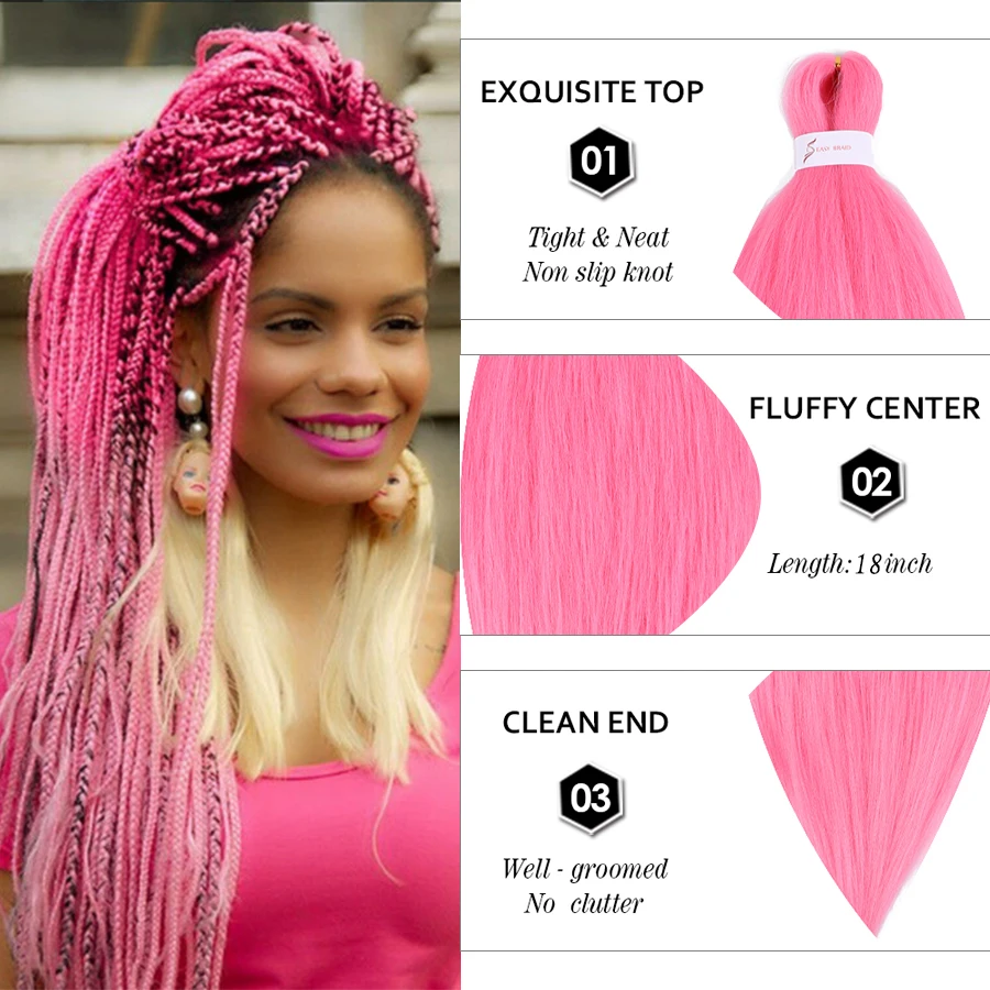 XCCOCO Easy Braid 23 дюйма вязаные косы для выражения кос 80 г синтетические косы| |