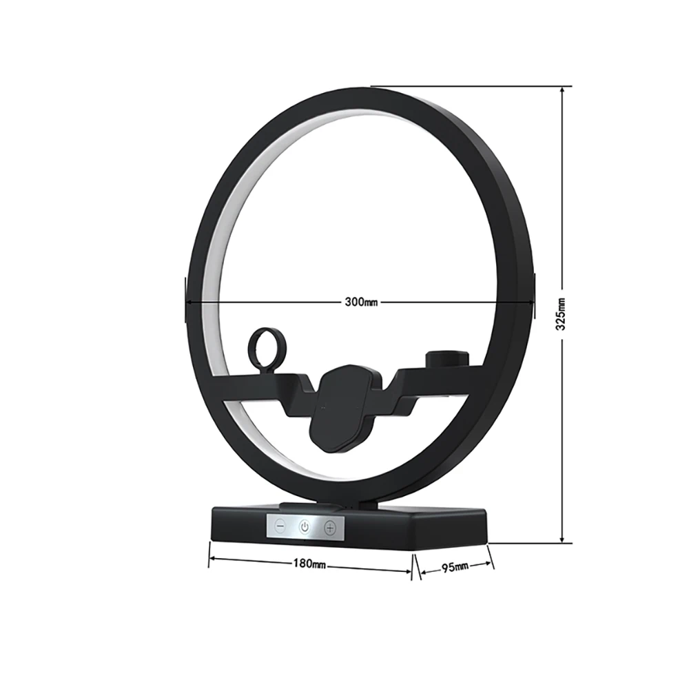 Беспроводное зарядное устройство QI со светодиодной подсветкой для IPhone 11 Pro Max