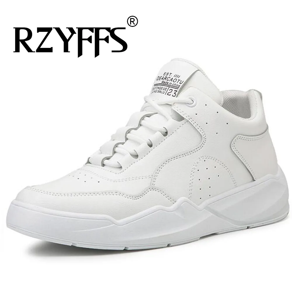 

Fashion Men Casual Lace Up Black White Flats Shoes Walking Moccasins Flats Shoes Men sneaker shoes A55-36