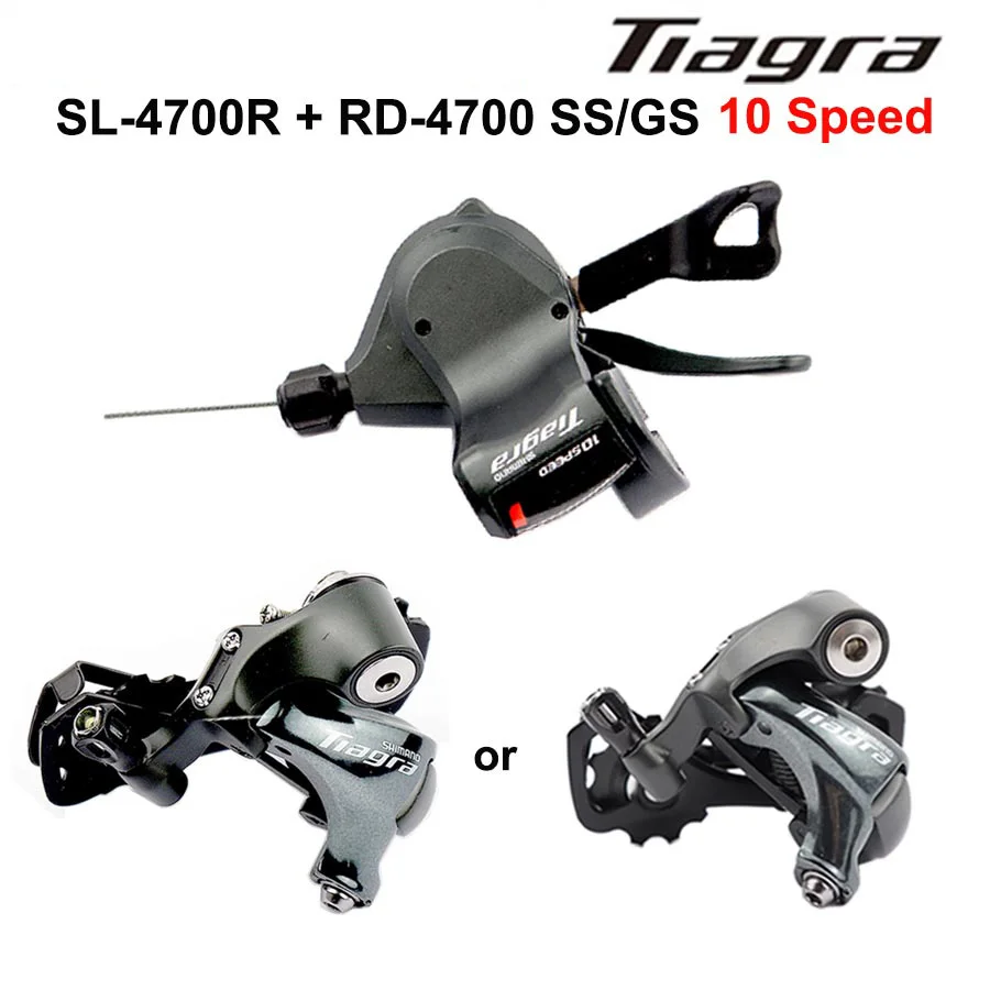 

Shimano TIAGRA SL-4700 Right Speed Change 4700 Rear Derailleur SS/GS 1*10 Speed For Road Bike Transmission Folding Bike