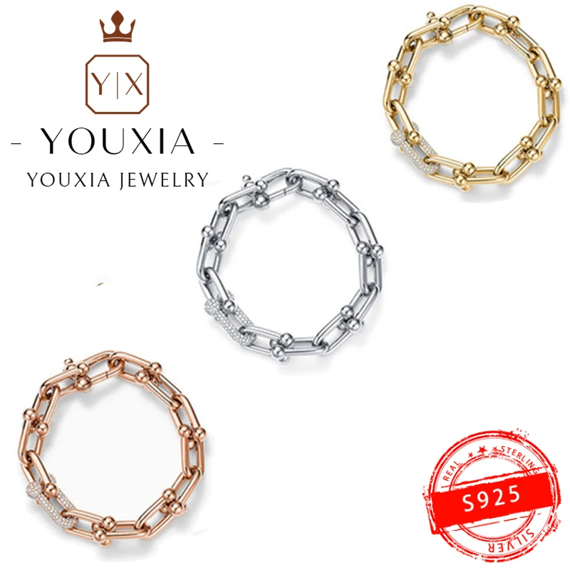 

Модный очаровательный U-образный трендовый браслет из стерлингового серебра 925 пробы на заказ