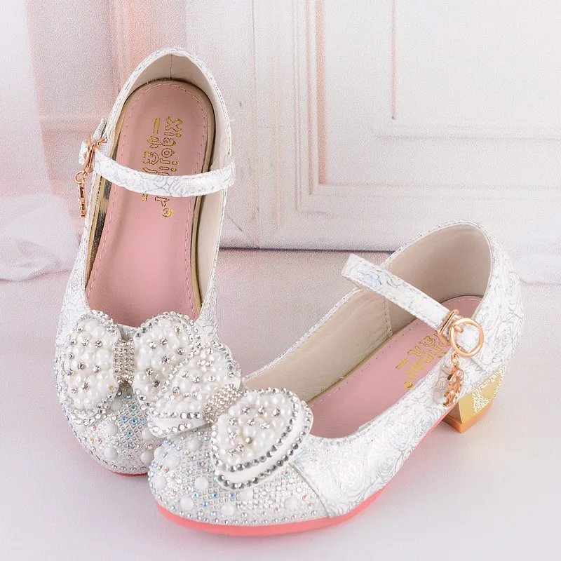 Новинка 2018 детская обувь для девочек школьная принцессы вечерние ринки и свадьбы