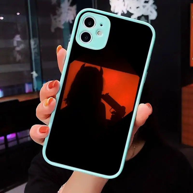 

Sexy Devil Woman Phone Cases Matte transparent For blue iPhone 12 Mini 11 Pro XR XS Max 7 8 Plus X Back Cover