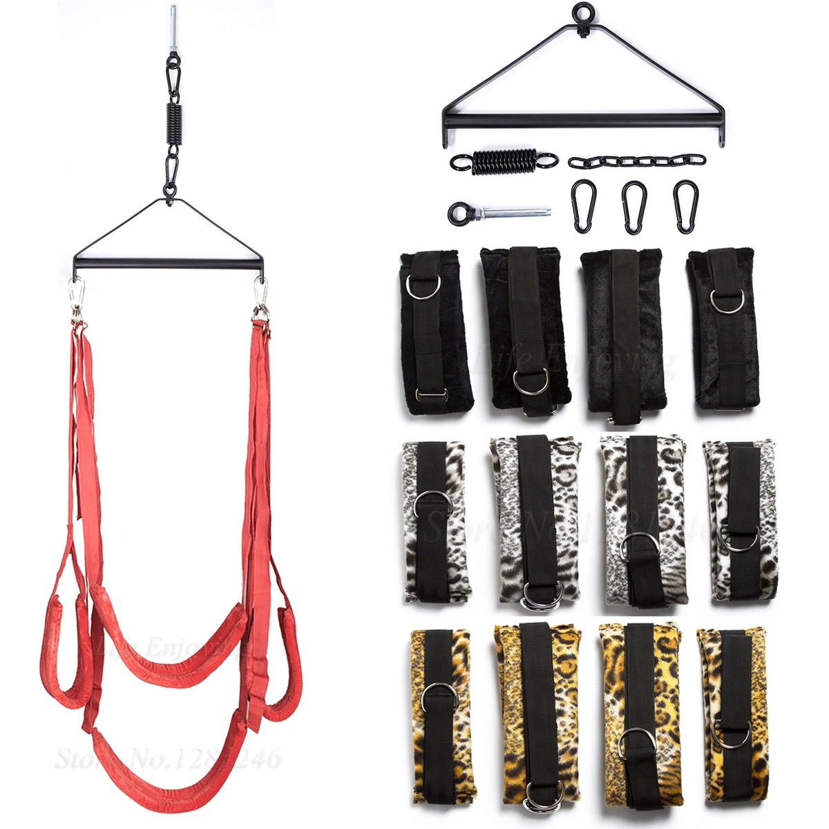 Набор интимной мебели для взрослых Регулируемые мягкие ремни качели из