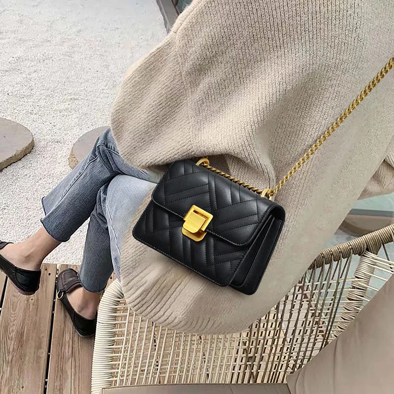 

Small Handbag for Women 2020 New Luxury Brand Chain Shoulder Bag Ladies Brand Designer Leather Crossbody Bag Bolso Mujer Purse