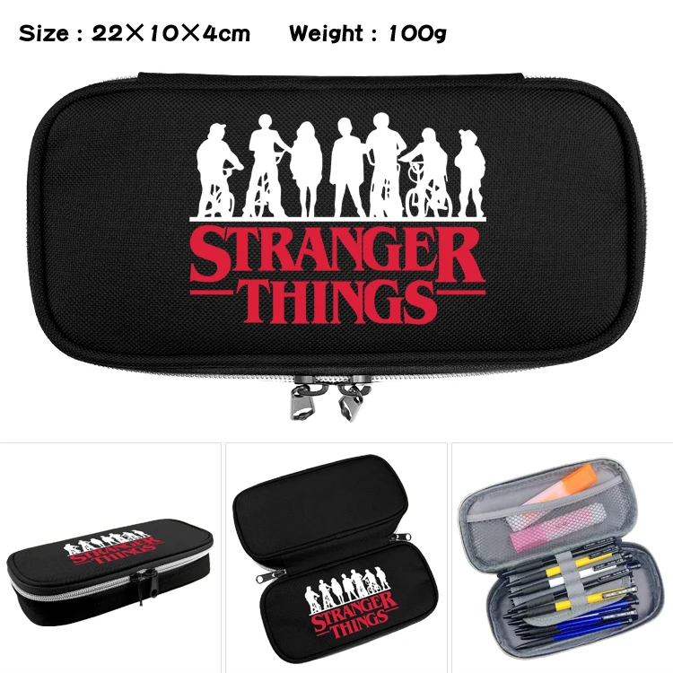 

Anime Stranger Things Pencil Case Students Cartoon Stationery Pen Bag Fashion Cosmetic Case