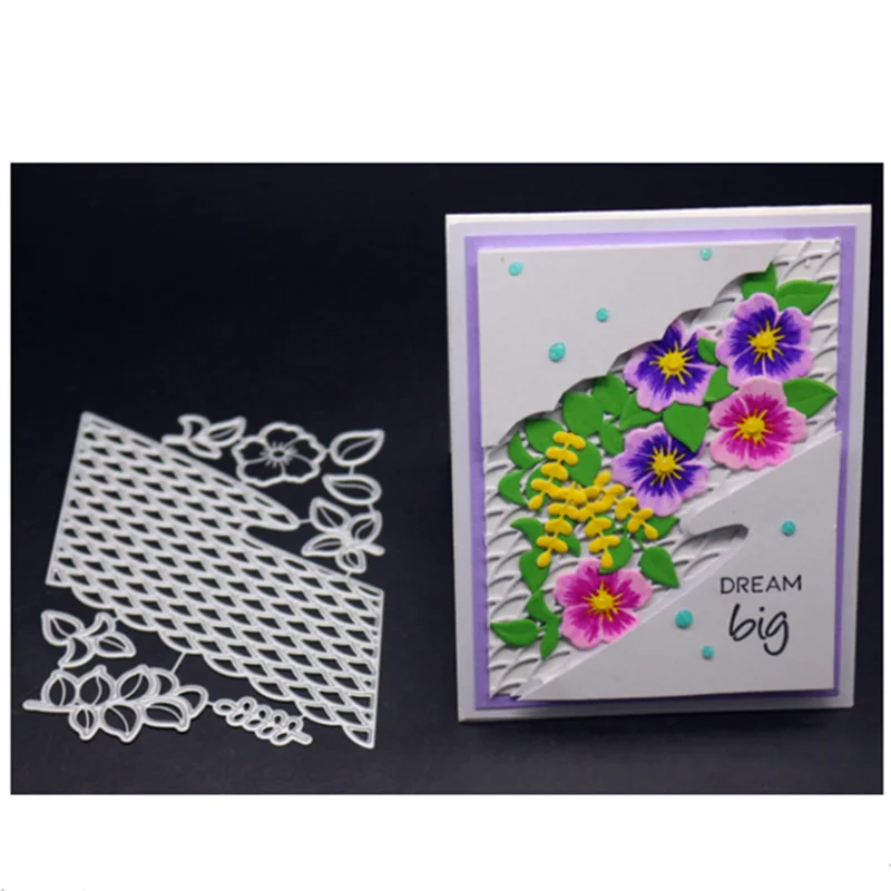 YINISE для скрапбукинга металлические Вырубные штампы трафареты фон DIY бумажные