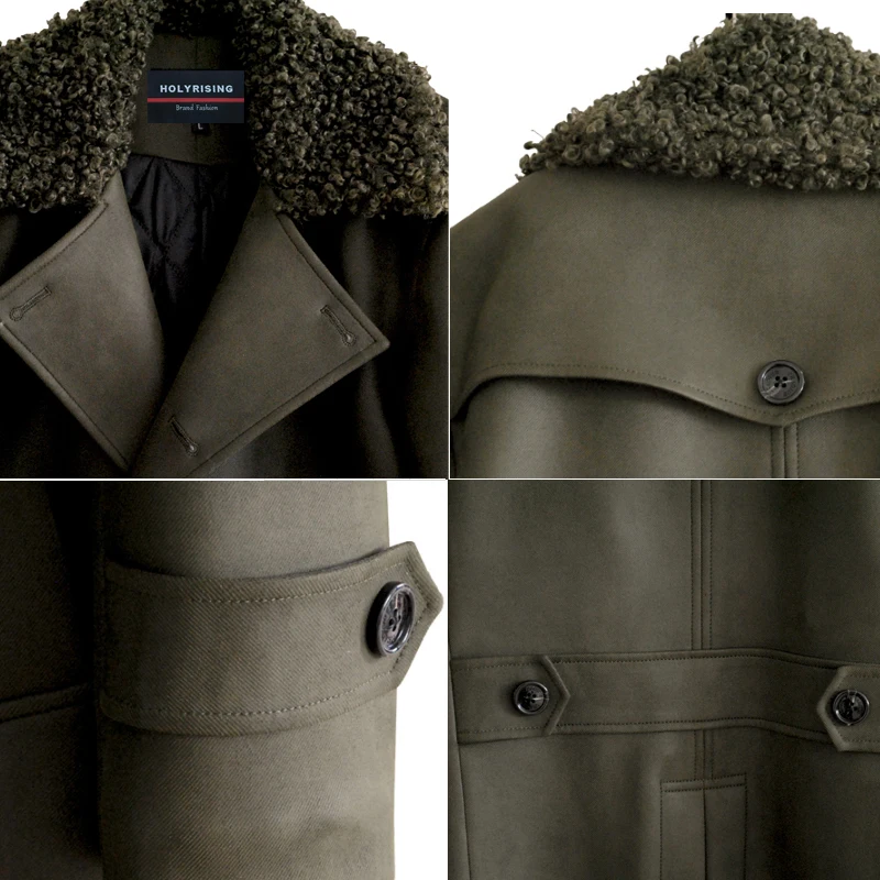 

new 7XL Autumn and winter warm fur collar double-breasted Fake suede cotton coat men trench jacket winter slim 29660