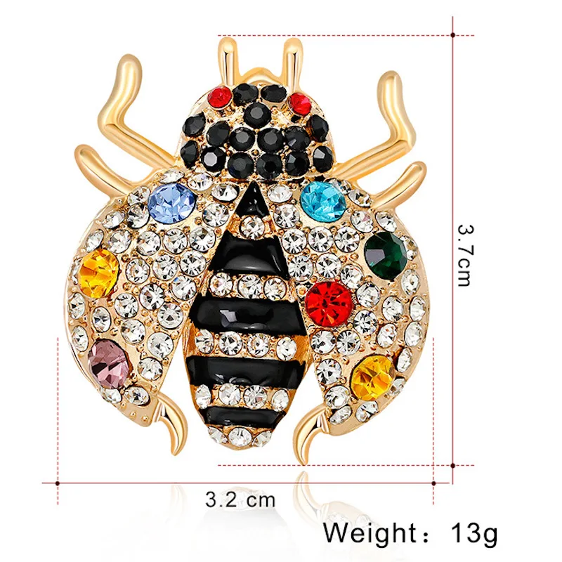3 шт./партия модные броши с изображением божьей коровки животных эмаль 2019 женская