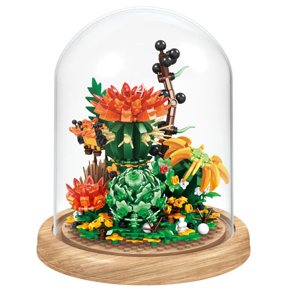 2023 г. город творчество иммортный цветок суккулент растение МНИ строительные