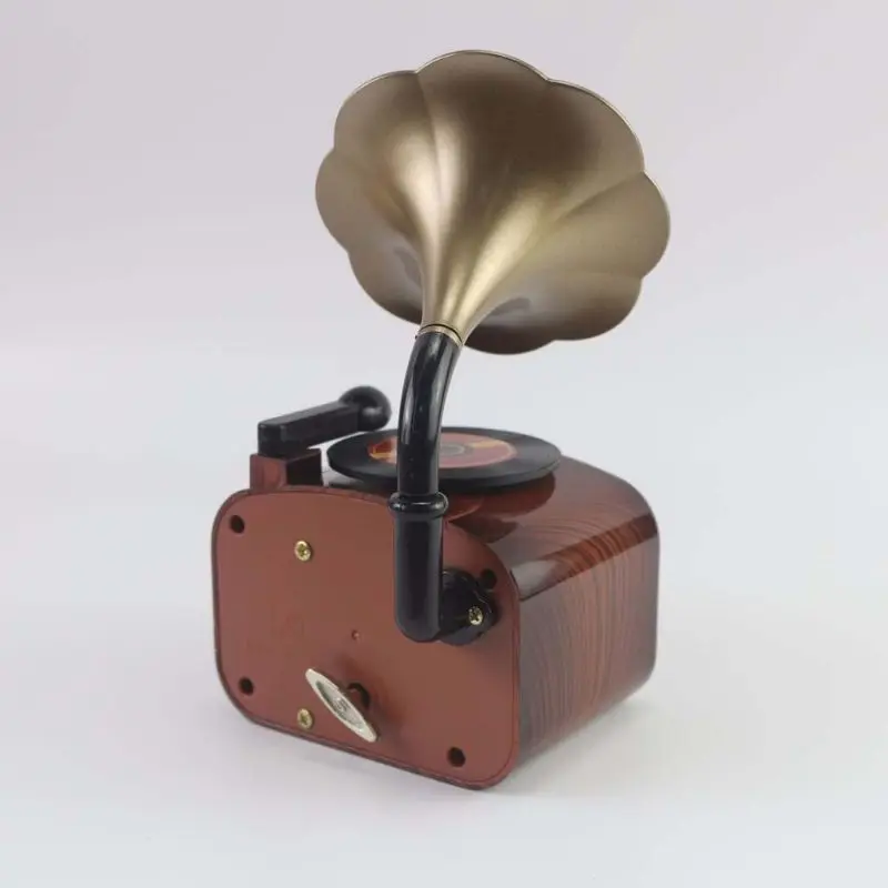 

Children Phonograph Record Classical Music Box Home Creative Decoration Ornament 203E