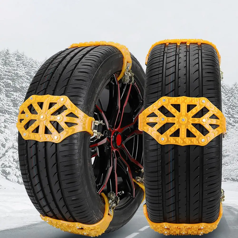 

Auto Tire Snow Chains Anti-Skip Belt Car Snow Chain Elastic Band Easy Install Safe Driving For Car VAN Car Accessories