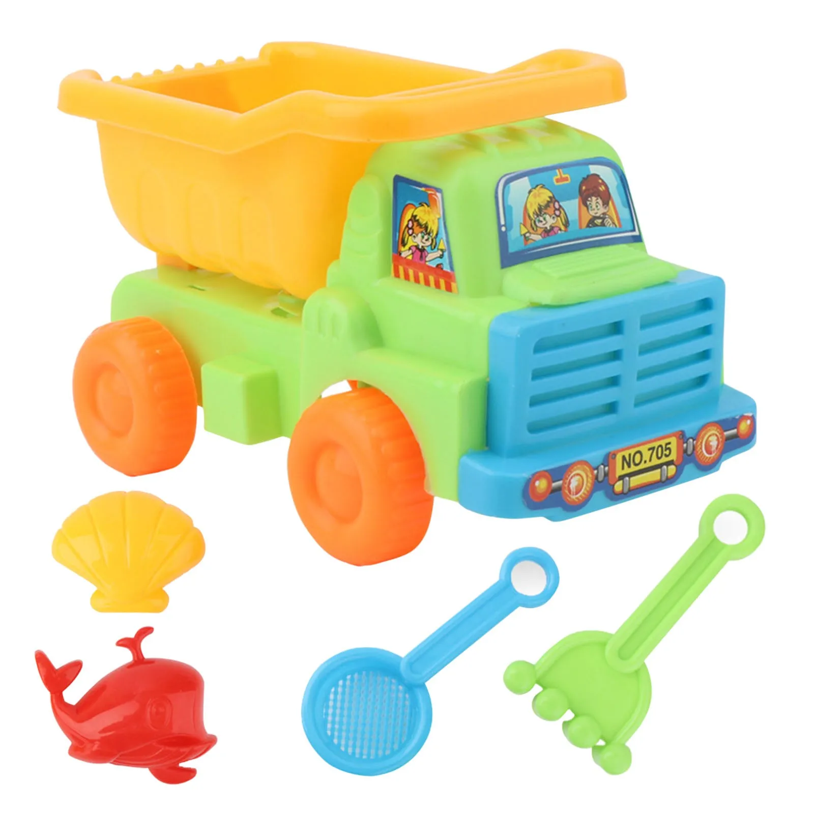 

5pcs Beach Toy Sand Set truck crab shovel Sand Play Sandpit Toy 2021 Summer Outdoor Toy For boys girls Sand Game Dropshipping