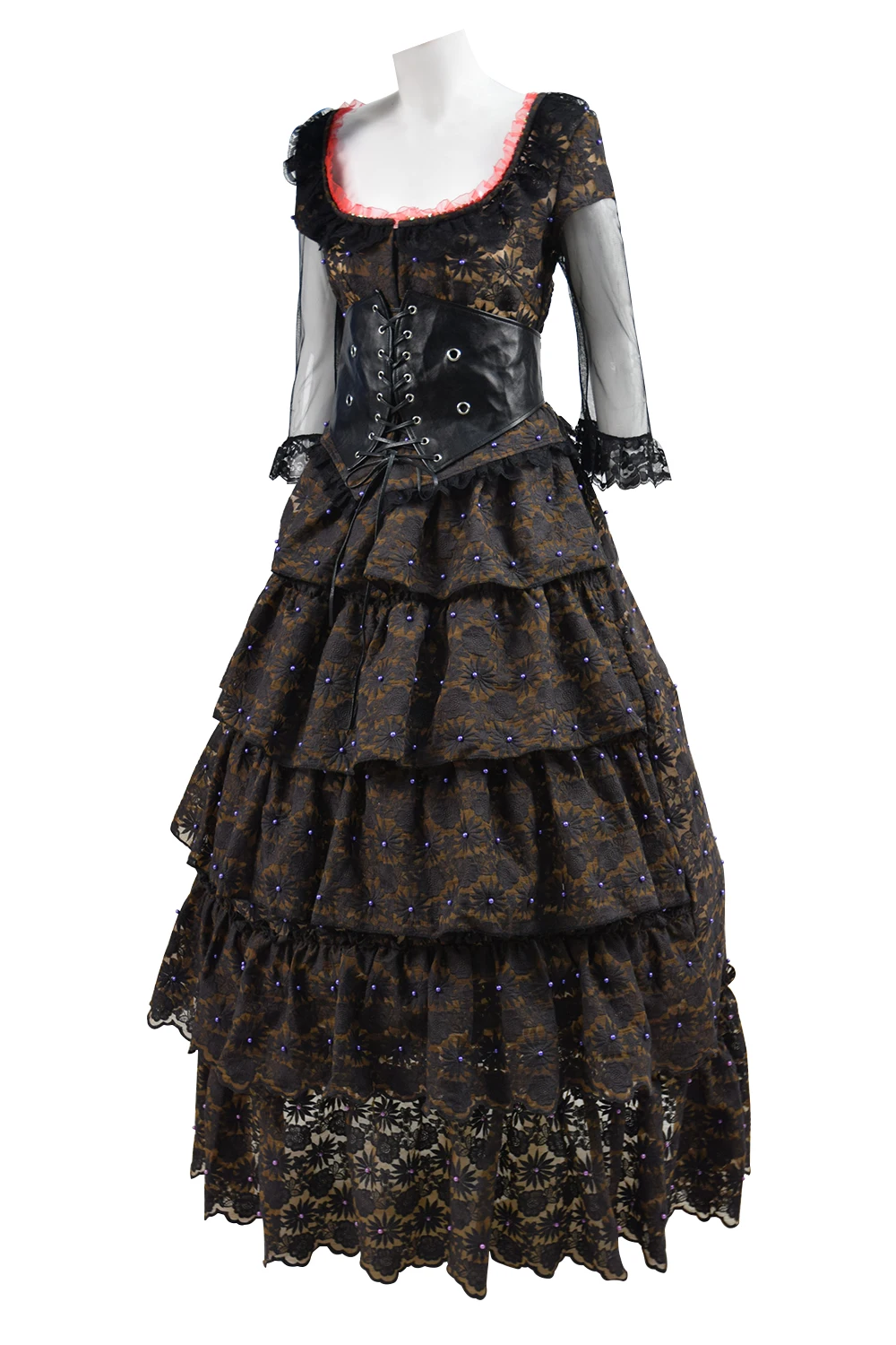 Cosdaddy Mrs Lovett, карнавальный костюм, женские вечерние кружевные платья черного цвета, вечерние платья на Хэллоуин, шоу демона, парикмахера Флит-стрит