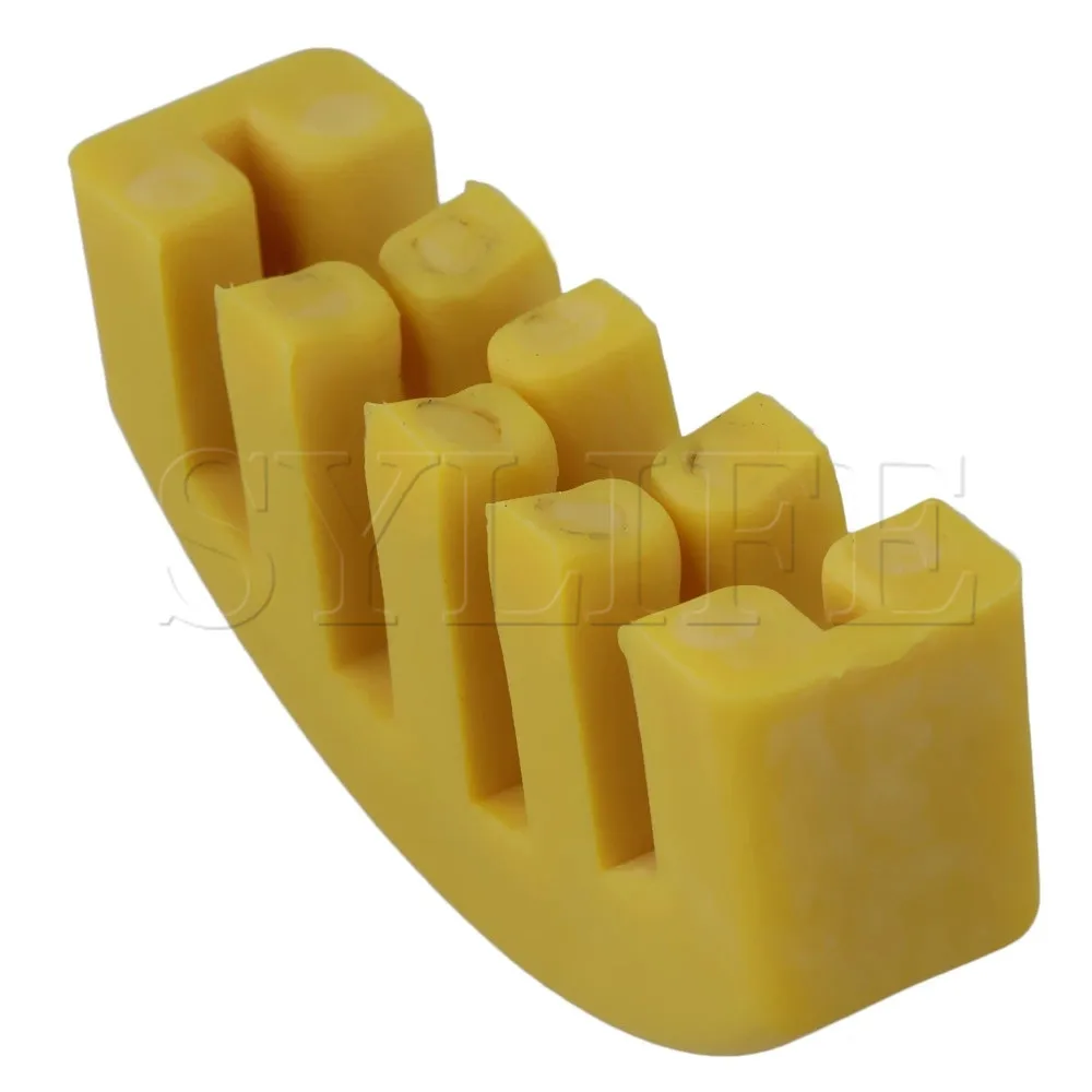 Желтый скрипка практика немой глушитель Резина 5 зубец для скрипки части | Спорт и