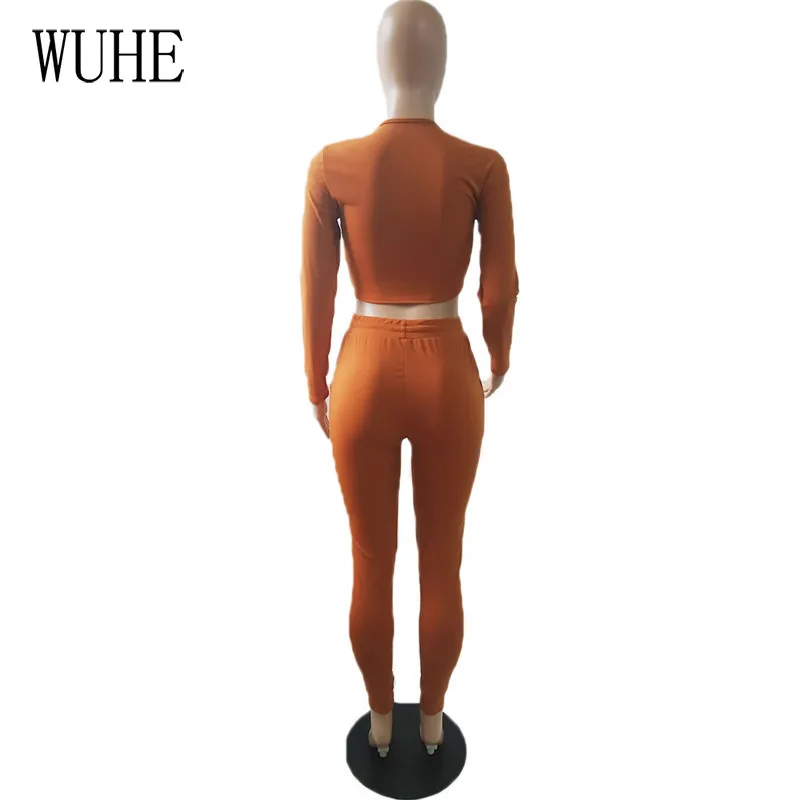 

YEYA 2 Piece Outfit Long Sleeve Zipper Up V Neck Crop Top and Drawstring Skinny Pants Casual Activewear Women Matching Sets