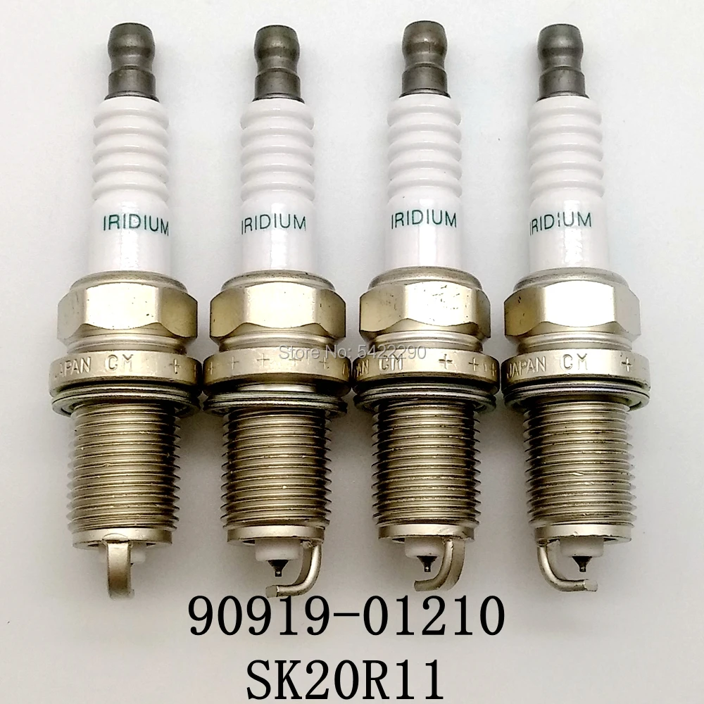 4 шт./лот 90919 01210 SK20R11 Иридиевые свечи зажигания подходят для Toyota Lexus RAV4 Camry Tundra runner