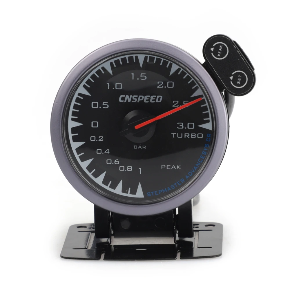CNSPEED 0~ 3 бар 7 цветов светодиодный 12 В гоночный автомобиль турбо Boost Gauge Meter для Honda Авто измерительное устройство для автомобиля с датчиком POD Универсальный