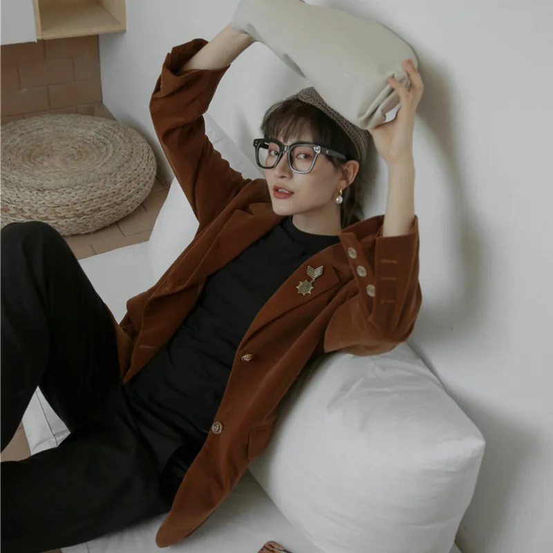 [LANMREM] Осень 2020 новые продукты мода ретро короткий параграф Свободный