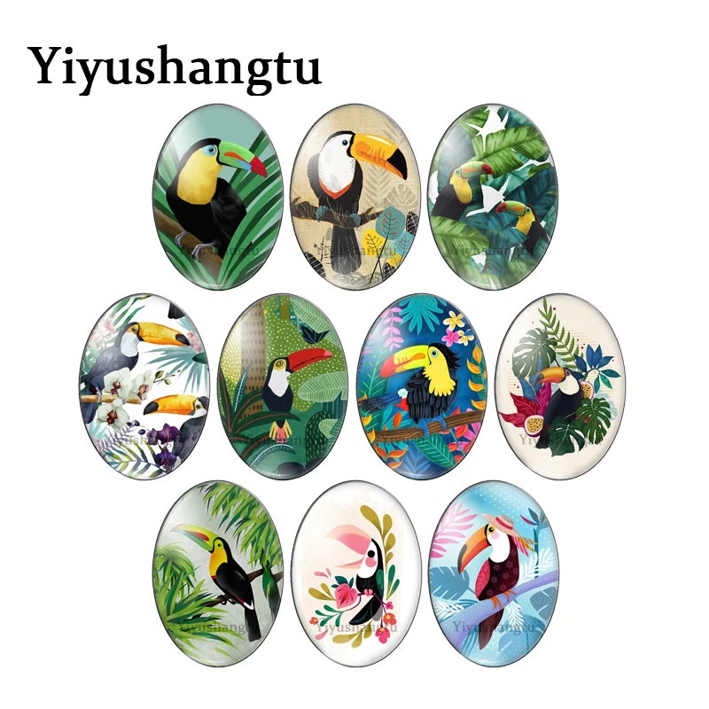 Фурнитура для изготовления мультяшных узких птиц дятлов попугаев на ветках 13x8