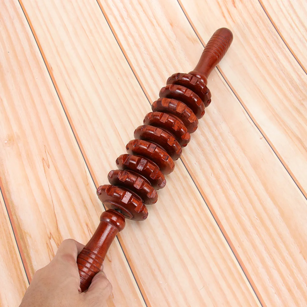 

2pcs Wooden Roller Belly Massager Full Body Stick Yoga Relax Rod