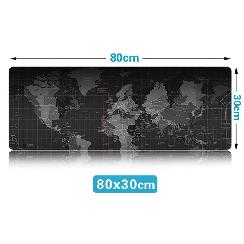 

Gaming Computer Mouse Pad Large World Map Mouse Mat Big Desk Mat Non-Slip Rubber Base Mousepad for Laptop PC Game Waterproof