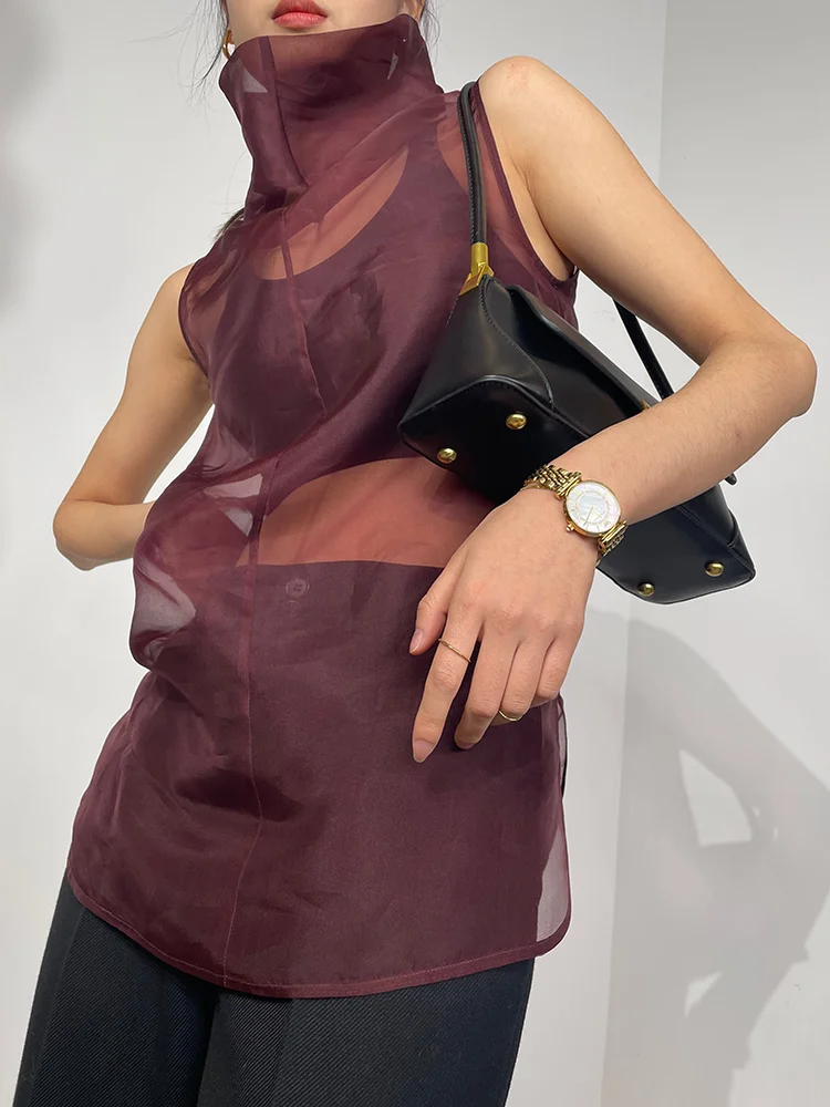 Женская рубашка-поло из натурального шелка Mulberry летняя стильная блузка без