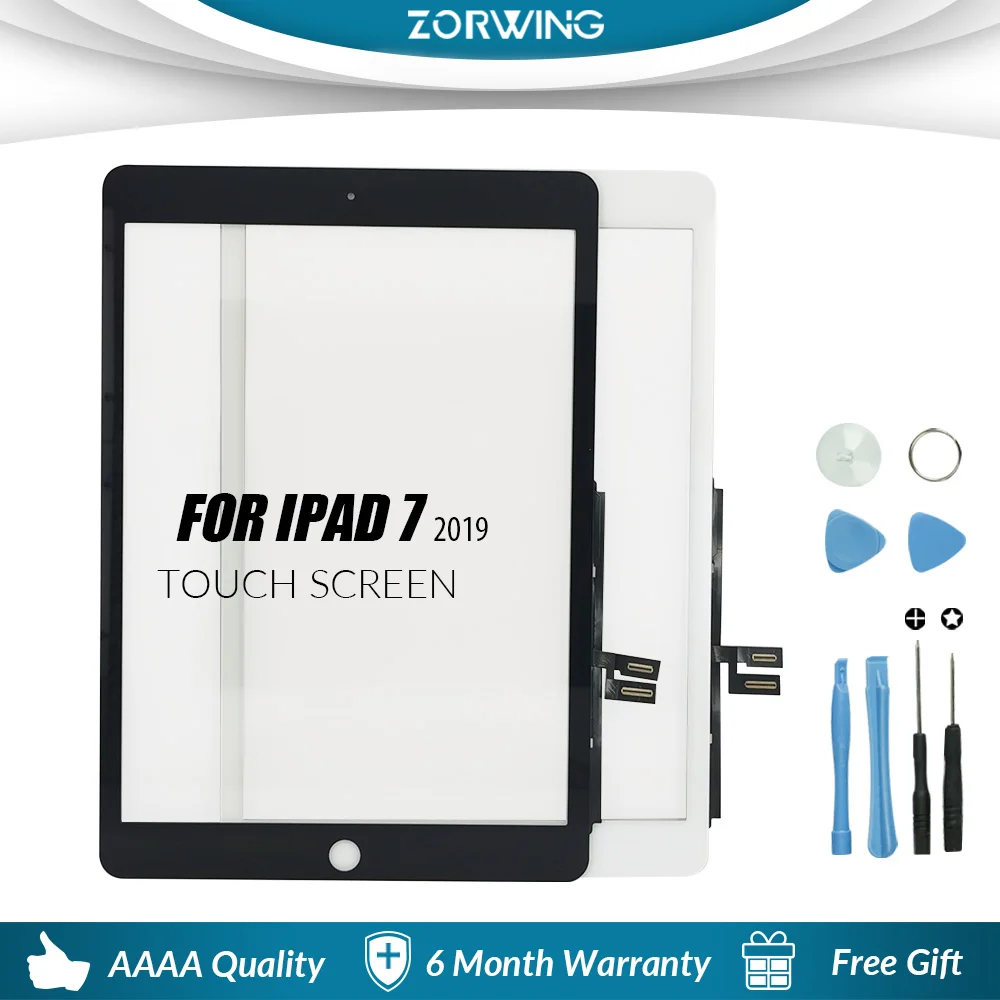 Tela de Toque para Ipad Vidro com Botão Painel Digitador Vidro Display Lcd Exterior Substituição Sensor Casa 7 2021 A2197 A2200 A2198