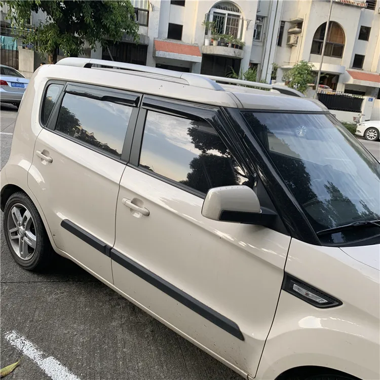 Пластиковый козырек на окно для kia soul дефлектор от солнца и дождя автомобильные