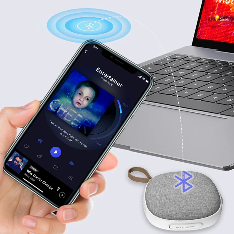 Мощный Портативный Динамик s Bluetooth Колонка Беспроводной с светодиодный ночной