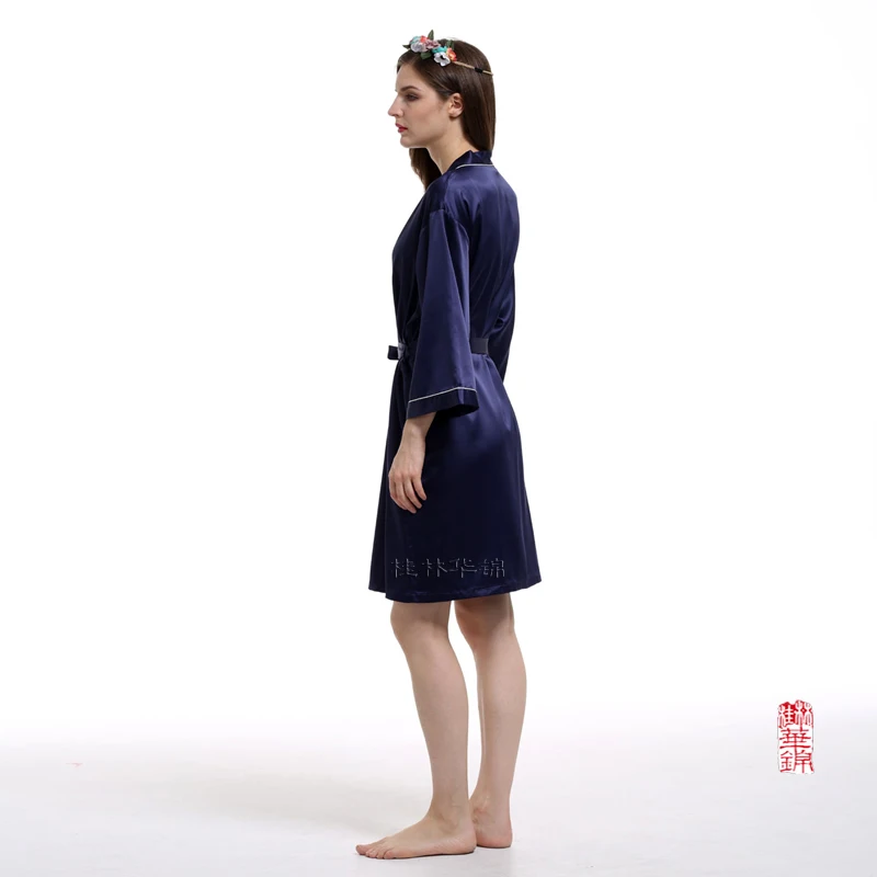 Халат для подружки невесты матовый Атласный халат шелковый Свадебный