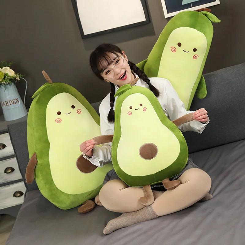 

Hot New Product 1PC 35/50 / 75CM Cute Down Cotton Avocado Doll Pillow Plush Toy Soft Plush Toy Animal Birthday Gift