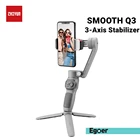 Стабилизатор ZHIYUN SMOOTH Q3 для смартфонов, 3-осевой Гибкий ручной стабилизатор с подсветкой для iPhone, Xiaomi, Samsung