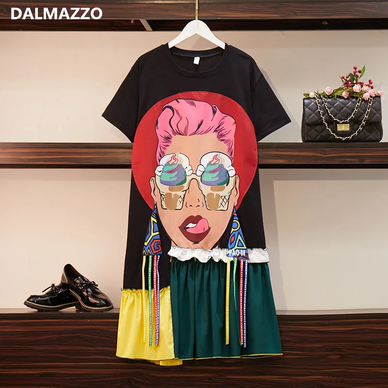 Высокое качество пошива Цвет для женщин с коротким рукавом свободное мини платье