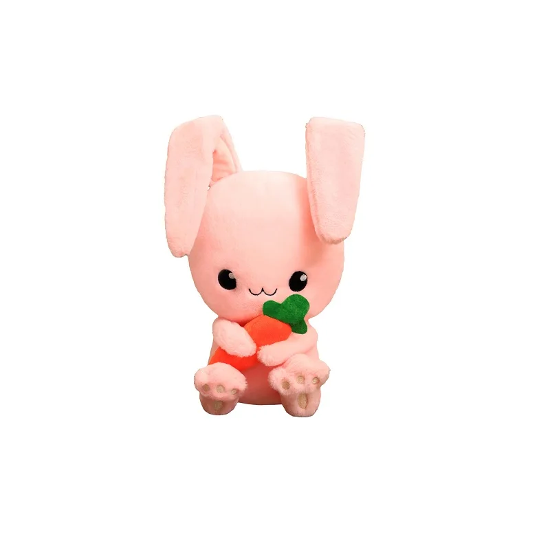 

35-55cm 3 color Cute Carrot Rabbit Plush Toy Soft Cartoon Fruit Stuffed Doll Nap Pillow Birthday Gift for Children Lovers