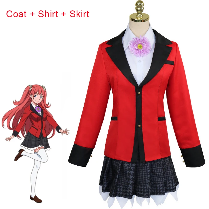 4pcs Cosplay Costume Ryouta Suzui Yumeko Jabami Kirari Momobami Yumemi Yumemite School Uniforms for Men Women C88132AD |