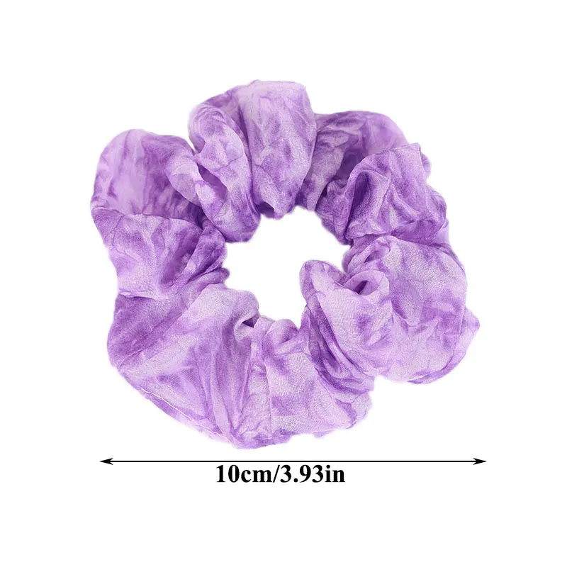 

Tie Dye Scrunchy Elastic Hair Bands Rubber Hair Ties Women Ponytail Holder Hair Accessories INS Style Simplicity Hair Rope