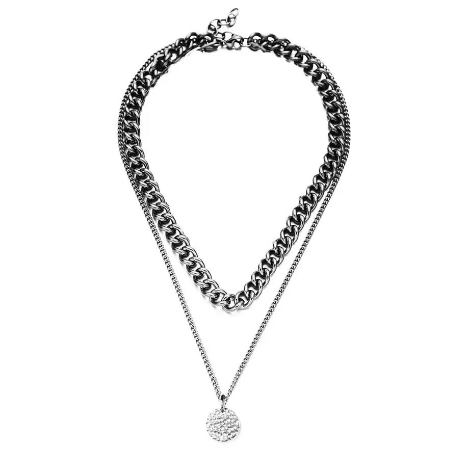 

Punk Hip Hop Cuban Link Neck Chains For Women Men Jewelry 2020 Thick Gold Color Stainless Steel Collar Choker Necklace Chain