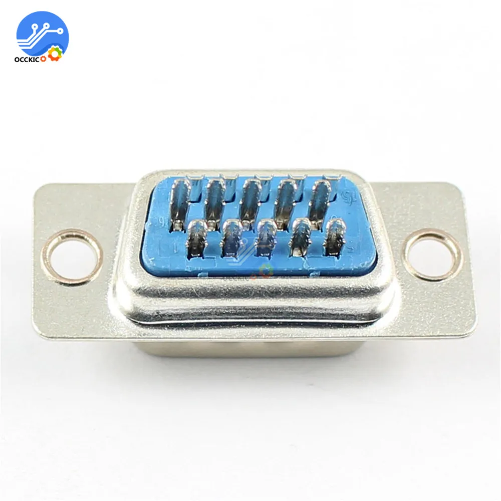 5 шт. DB15 3 ряда параллельный VGA порт адаптер мужской/женский сварной разъем 15 pin D-SUB