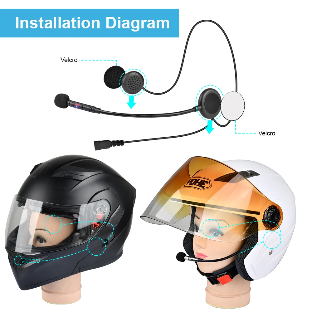 Bluetooth наушники Fodsports F1 с поддержкой bluetooth 5 0 и FM радио|Наушники для шлемов| |