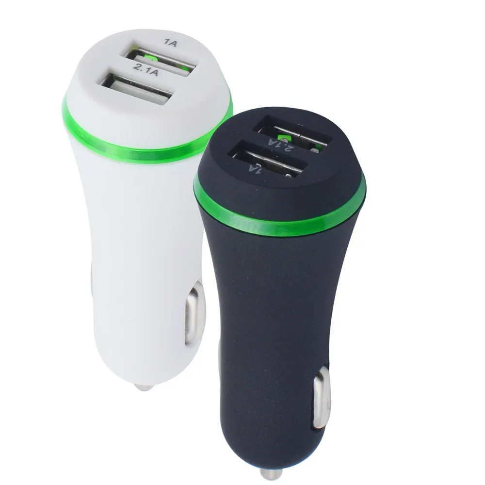 Автомобильное зарядное устройство с двумя боковыми портами USB 2 порта