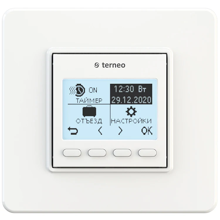Терморегулятор terneo pro для пола и обогревателей. Обогрев по расписанию. Режим