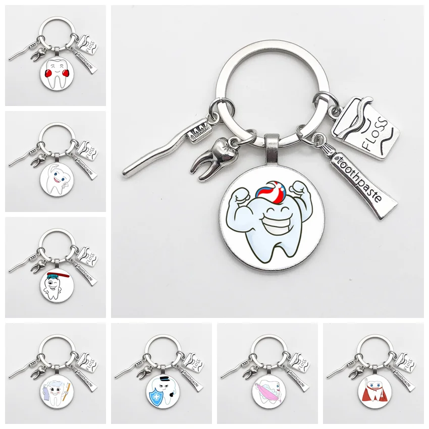 Новинка зубная щетка паста брелок стоматологический помощник подарок