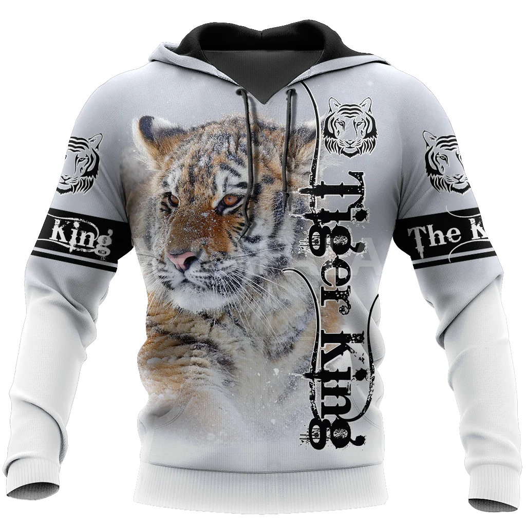 

Толстовка унисекс Power White Tiger Art с 3D принтом, размер XS-7XL, верхняя одежда в стиле Харадзюку, пуловер на молнии, повседневная, унисекс-2