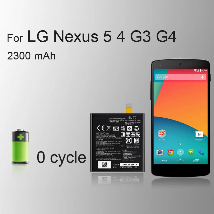 Оригинальный аккумулятор для мобильного телефона LG G3 G4 Nexus 4 5 2019|Аккумуляторы