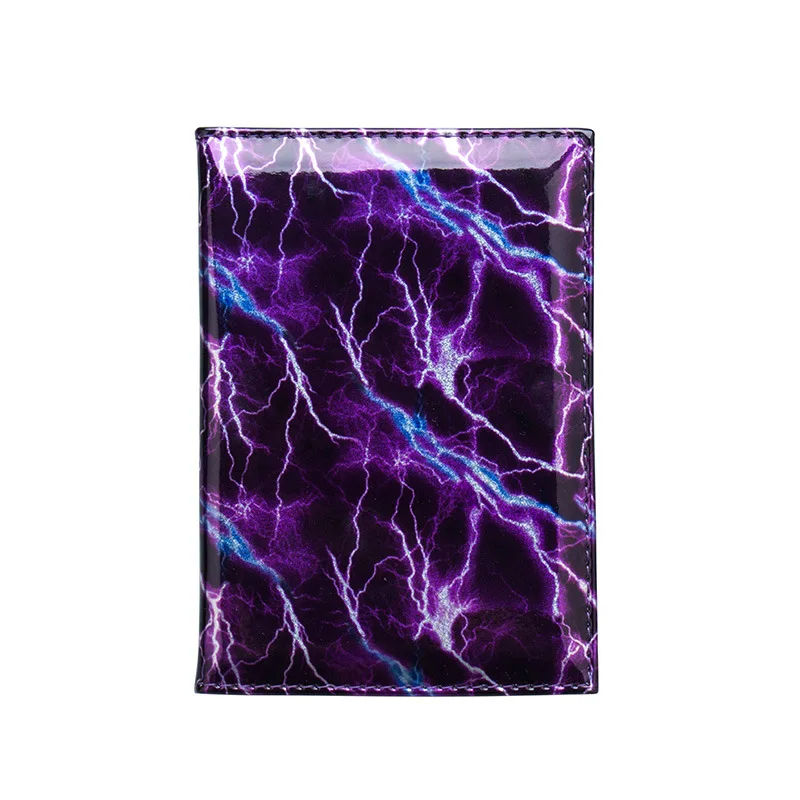 Zoukane Новая обложка для паспорта из искусственной кожи в полоску с молнией синяя