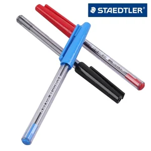 10pcs Staedtler Stick 430 M Ballpoint Pen 0.7mm 10pcs/lot Red Blue Black Shool & Office Supplies