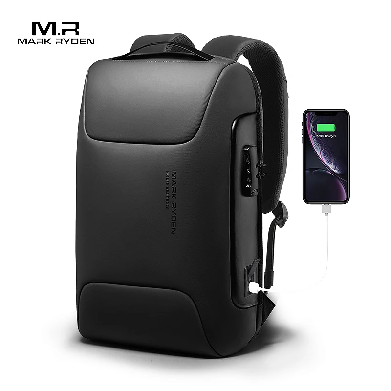 MARK RYDEN Anti Thief Backpack Fits for 15.6 inch Laptop Backpack Multifunctional Backpack Water Repellent