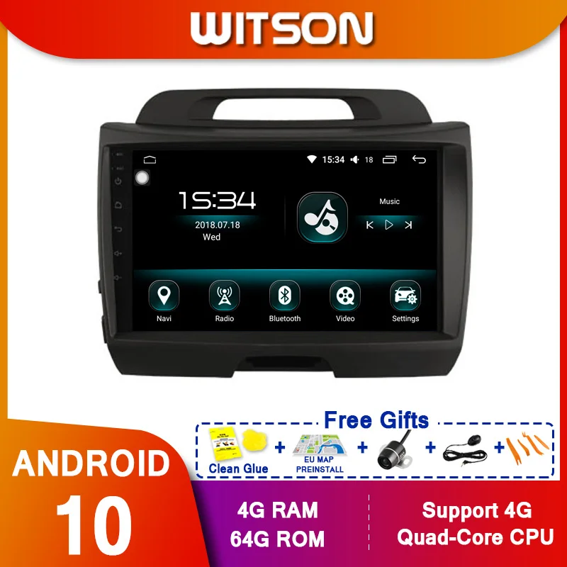 WITSON 9 &quotFULL HD сенсорный экран Android 10 0 Восьмиядерный Автомобильный GPS